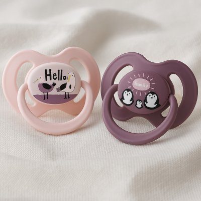 Baby Nova 20003 dětský latex dudlík fialová a růžová – Zboží Dáma