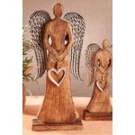 Paramit KRONOS Dřevěný anděl 42 cm mangovníkové dřevo – Hledejceny.cz
