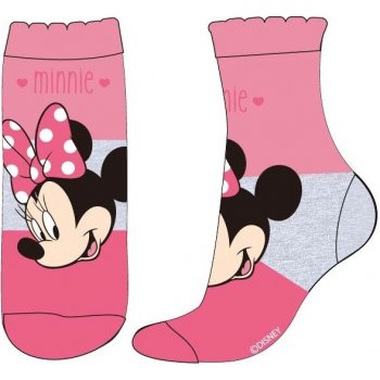 E plus M Dívčí ponožky Minnie růžové