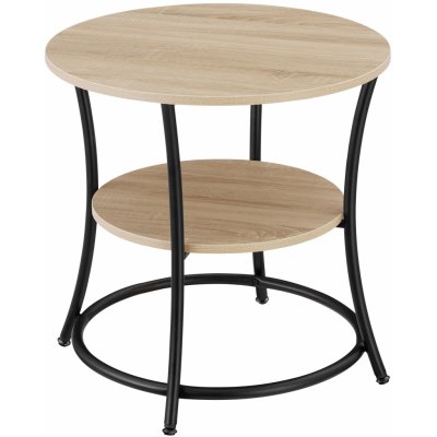 tectake 404446 odkládací stolek saint louis 55x56cm - industrial světlé dřevo – Sleviste.cz