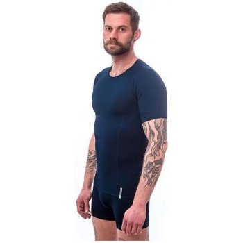 Sensor Coolmax Tech pánské triko krátký rukáv deep blue