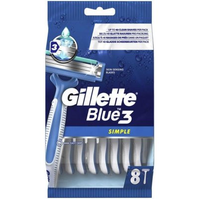 Gillette Blue3 Simple 8 ks – Zboží Mobilmania