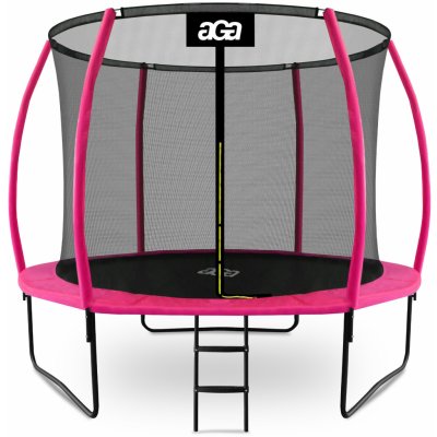 Aga SPORT EXCLUSIVE 305 cm růžová + ochranná síť + žebřík – Zboží Dáma