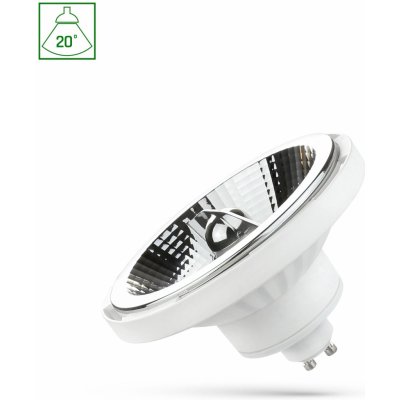 Spectrum LED LED AR111 GU10 230V 10W SMD 20DEG Teplá bílá stmívatelné Bílá – Hledejceny.cz