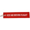 Přívěsek na klíče Přívěsek na klíče Fostex Kiss me before flight červený