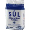 kuchyňská sůl Solné Mlýny sůl jedlá mořská s jodem 1 kg