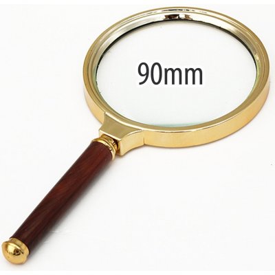 Pronett Čtenářská lupa zlatá 90 mm, zvětšení 3x – Zboží Živě