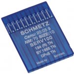 Strojové jehly pro průmyslové šicí stroje Schmetz 134 (R) TN 70, zlatá jehla – Zboží Dáma