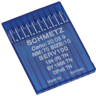 Strojové jehly pro průmyslové šicí stroje Schmetz 134 (R) TN 70, zlatá jehla – Zboží Dáma