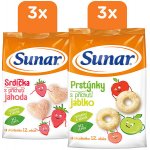 Sunar dětský mix jahodové a jablečné křupky 6 × 50 g – Sleviste.cz