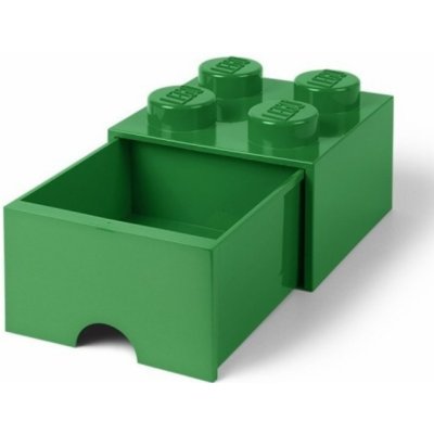 LEGO® Úložný box 250 x 252 x 181 s šuplíkem tmavě zelená – Hledejceny.cz