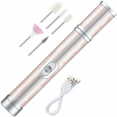 Verk VK 24466 Nabíjecí bruska na nehty s nástavci růžová – Zboží Dáma