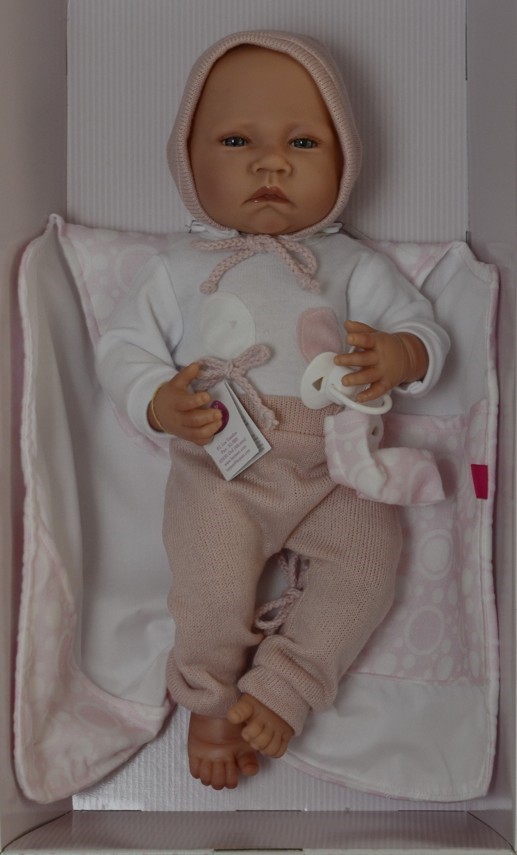 Berjuan miminko Newborn Special Boutique Doll s příslušenstvím 45cm