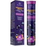 Platan Vitamín C 1000 mg + Zinek 20 šumivých tablet černý rybíz – Hledejceny.cz