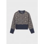 Mayoral svetr se zvířecím motivem Leopard modrý – Zboží Dáma