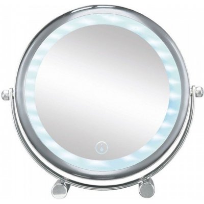 Kleine Wolke 5886124886 kosmetické zrcátko zvětšovací LED Bright Mirror Shorty chrom – Zboží Mobilmania