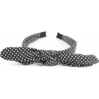 Puntíkatá čelenka s velkou mašlí – Zboží Dáma