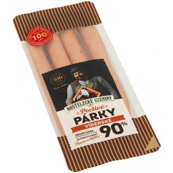 Kostelecké Uzeniny Poctivý vídeňský párek 180 g