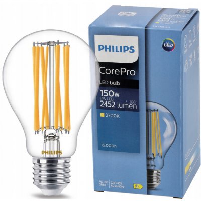 Philips CorePro LED žárovka filament E27 17W 2452lm 2700K PHL-9290020550 – Hledejceny.cz