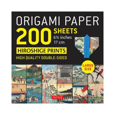 Origami Paper 200 sheets Japanese Hiroshige Prints 6.75 inch
