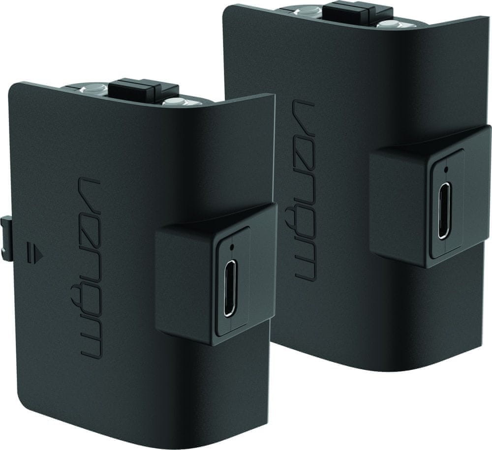 VENOM VS2883 Xbox Series S/X & One Black High Capacity Twin Battery Pack + 3m kabel