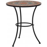 vidaXL Mosaic Bistro Table Oranžová / Šedá 60 cm Keramika – Hledejceny.cz
