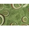 Koberec ITC Metrážový koberec Drops 24 zelený 4 m