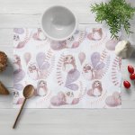 Biante Dětské bavlna prostírání Sandra SA-284 Hnědé sovy 30x40cm – Hledejceny.cz