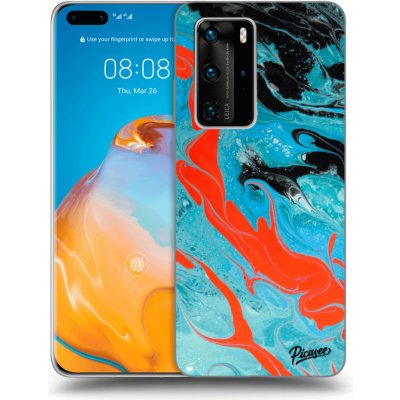 Pouzdro Picasee silikonové Huawei P40 Pro - Blue Magma čiré – Zboží Mobilmania