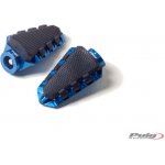 Stupačky bez adaptérů PUIG TRAIL 7319A modrá s gumou