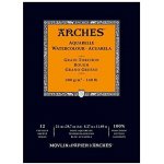 Arches Aquarelle Skicák v lepené vazbě A4 300g 12 listů RG – Hledejceny.cz