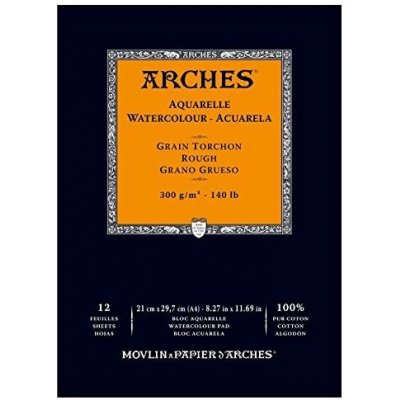 Arches Aquarelle Skicák v lepené vazbě A4 300g 12 listů RG – Hledejceny.cz