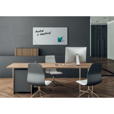 SIGEL Magnetická skleněná tabule "Artverum®", super bílá, 91 x 46 x 1,5 cm, GL546 – Zboží Živě