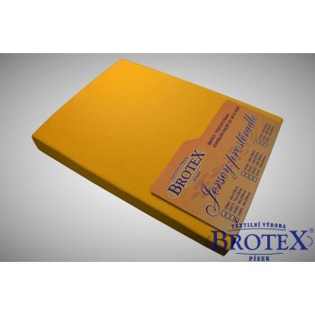 Brotex Jersey prostěradlo tmavě žluté 80x200