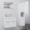 Koupelnový nábytek Nábytek XL Set koupelnového nábytku bílý kompozitní dřevo