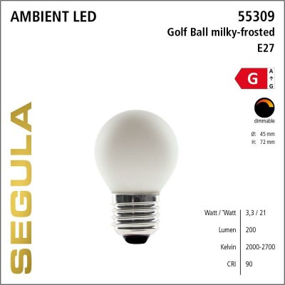 Segula 55309 LED kapka spirála stmívaní do teplé opál matná E27 3,3 W 21 W 200 Lm 2.000-2.700 K – Hledejceny.cz