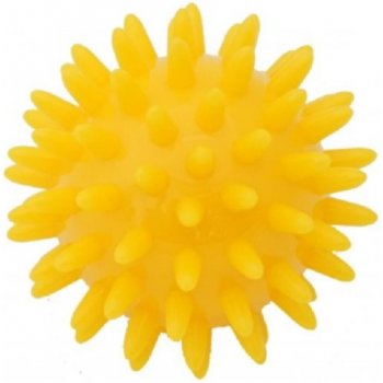 Kine-Max Pro Hedgehog masážní míček ježek žlutý 6 cm