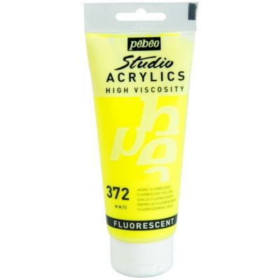 Pébéo Akrylová barva Studio Acrylics 100 ml, 372 fluo žlutá – Hledejceny.cz