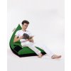 Sedací vak a pytel Atelier del Sofa Garden Bean Bag Pyramid Large Double Color Bed Pouf - Green Green Black