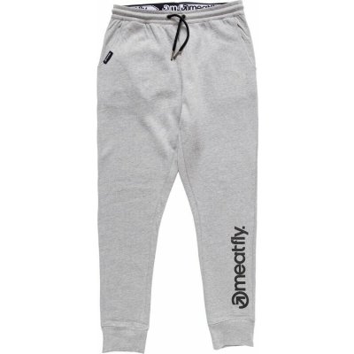 Meatfly pánské tepláky Joy Grey šedá – Zboží Mobilmania