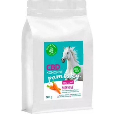 Zelená Země CBD pamlsky pro koně mrkev 0,5 kg – Hledejceny.cz