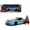 Sběratelská figurka Jada Toys Doctor Strange Marvel Hollywood Rides Diecast Model 1/24 Chevrolet Corvette s figurkou Doctor Strange