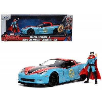 Jada Toys Doctor Strange Marvel Hollywood Rides Diecast Model 1/24 Chevrolet Corvette s figurkou Doctor Strange – Zbozi.Blesk.cz