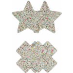 NS Novelties Pretty Pasties Star and Cross Glow 2 Pairs – Zboží Dáma