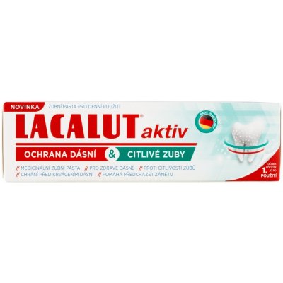 Lacalut aktiv ochrana dásní & jemné bělení 100 ml – Hledejceny.cz