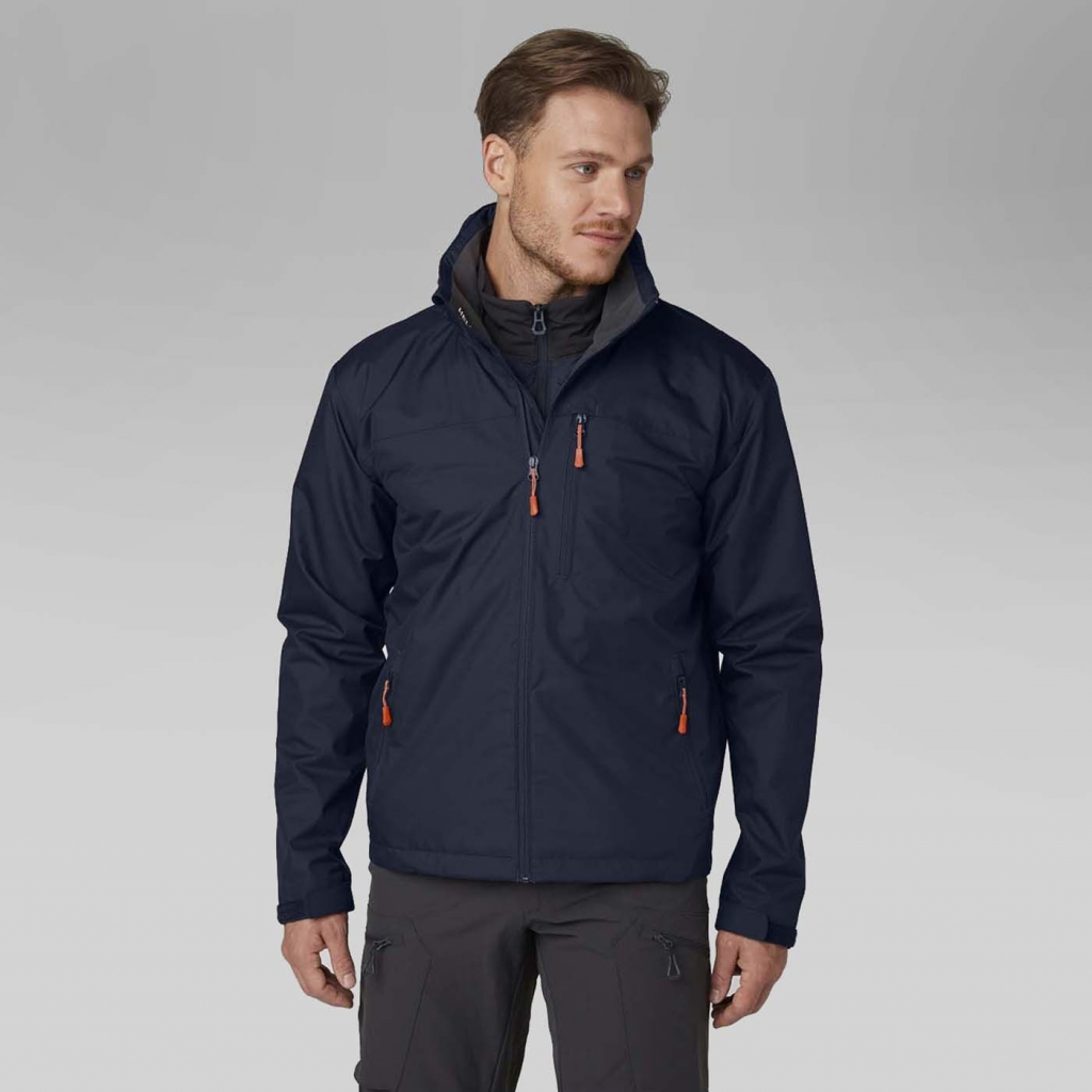 Helly Hansen Crew Hooded Jacket Navy