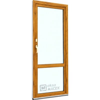 Kömmerling balkonové dveře 70 AD OS s příčkou levé winchester/bílá 80 x 240 cm oboustranná klika + FAB + hliníkový práh – Hledejceny.cz