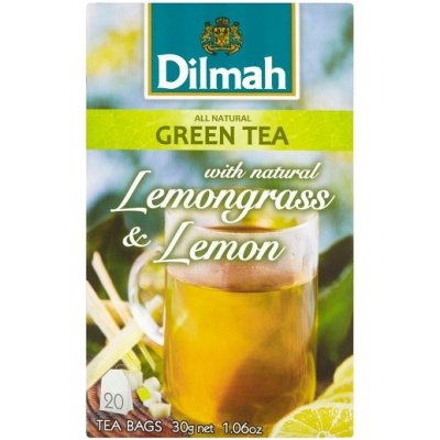 Dilmah Lemongrass & Lemon čaj zelený citrónová tráva a citron 20 x 1,5 g