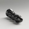 Dilda All Black Steroid ABS22 Shuttlecock dildo 24 x 4,9 - 9 cm