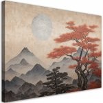 Gario Obraz na plátně Japonská horská krajina Rozměry: 60 x 40 cm – Hledejceny.cz